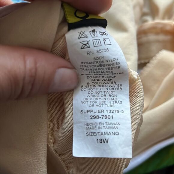 Cazimi tankini floral swimsuit tank top Sz-18W - Picture 6 of 11